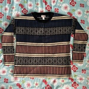 Patterned Wool-blend Sweater